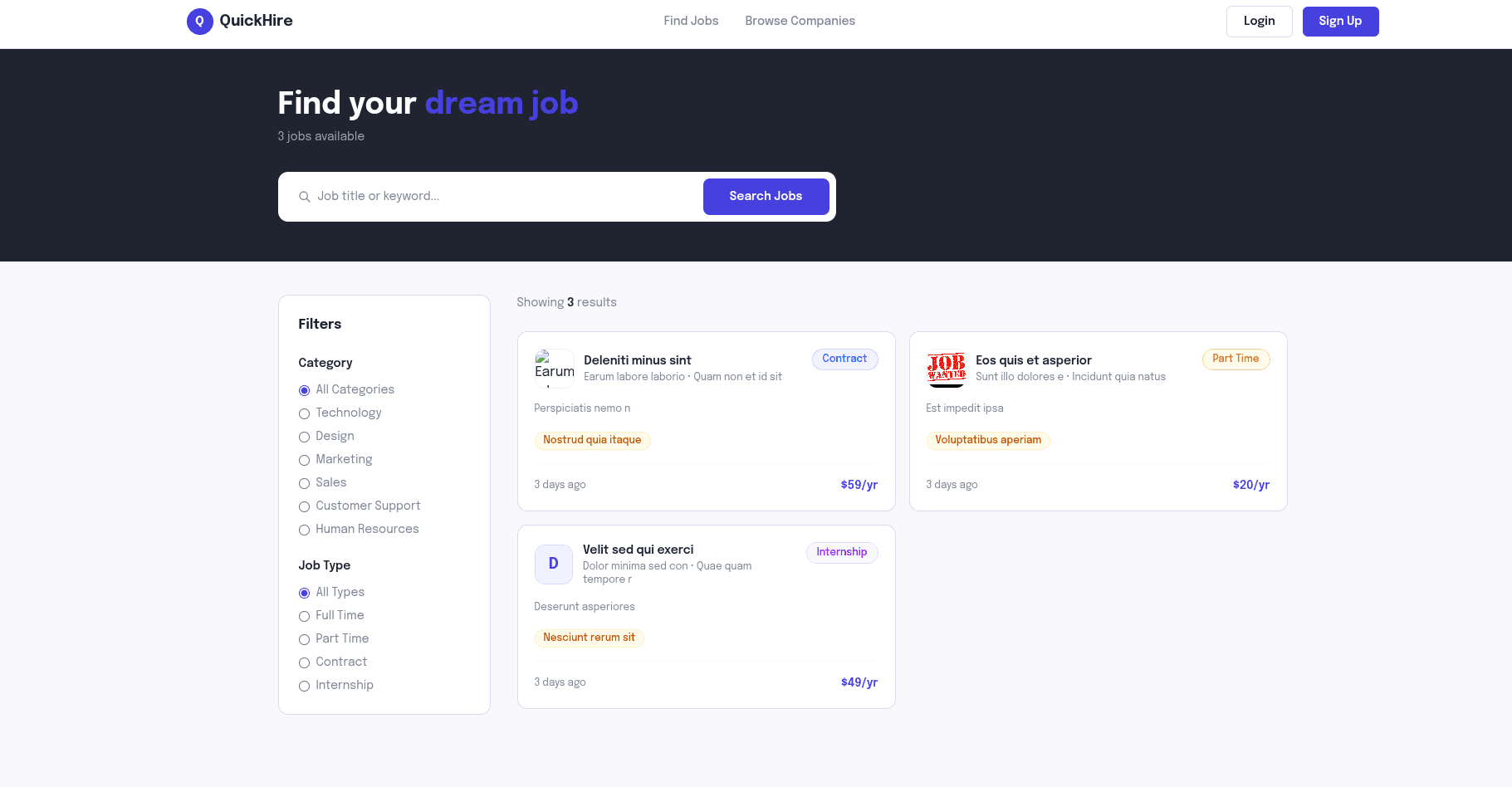Full-Stack Job Portal & Application Management System